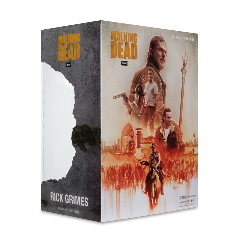 figura posada de rick grimes the walking dead de 10