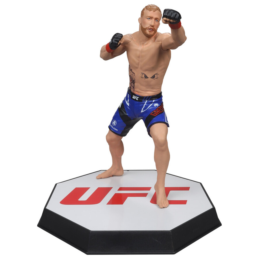 paquete de dos figuras chase de 7 de justin gaethje ufc regular y platino. mcfarlanes sportspicks