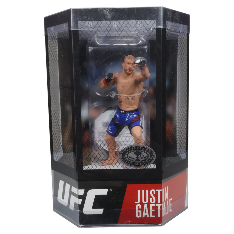 paquete de dos figuras chase de 7 de justin gaethje ufc regular y platino. mcfarlanes sportspicks
