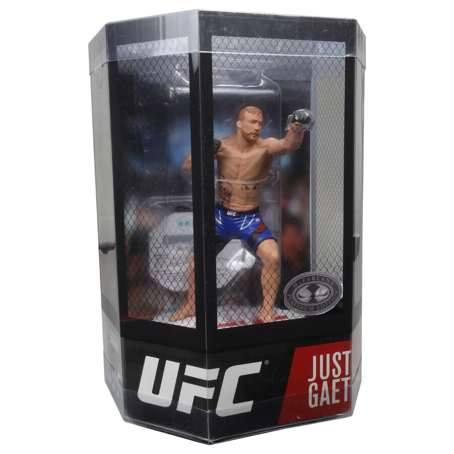 paquete de dos figuras chase de 7 de justin gaethje ufc regular y platino. mcfarlanes sportspicks