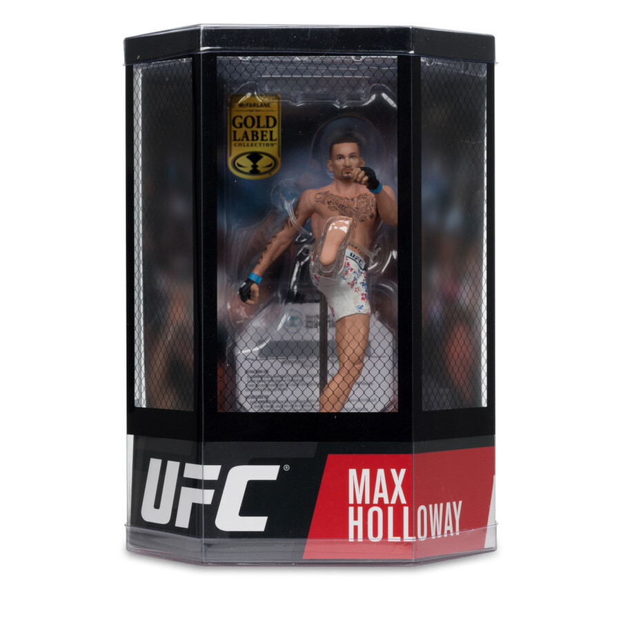 figura gold label de 7 de max holloway ufc de mcfarlane sportspicks con coleccionable digital exclusivo