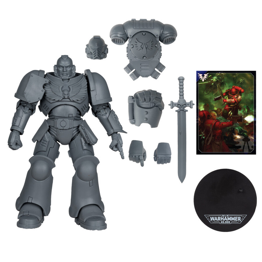 figura de 18 cm del sargento intercesor de los Ángeles sangrientos warhammer 40000