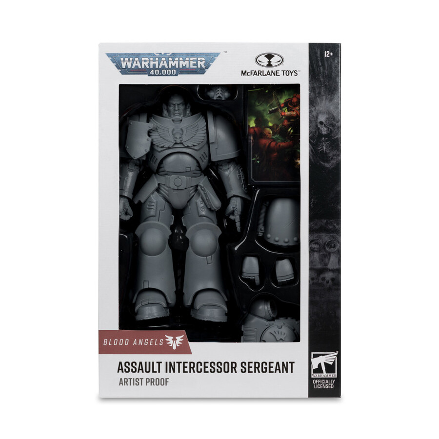 figura de 18 cm del sargento intercesor de los Ángeles sangrientos warhammer 40000