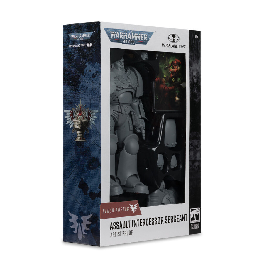 figura de 18 cm del sargento intercesor de los Ángeles sangrientos warhammer 40000