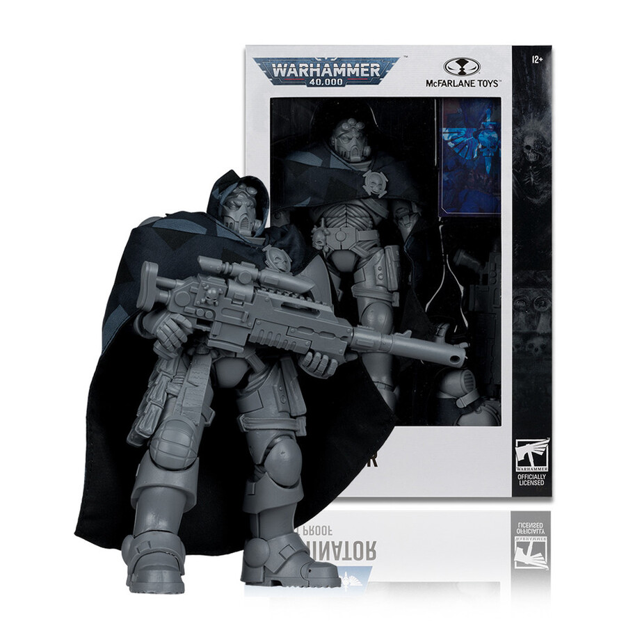 figura de 7 de eliminator marine espacial a prueba de artista warhammer 40000