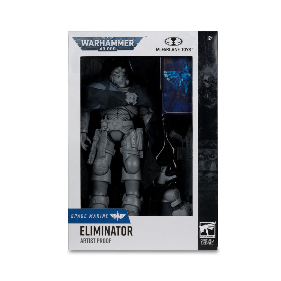 figura de 7 de eliminator marine espacial a prueba de artista warhammer 40000