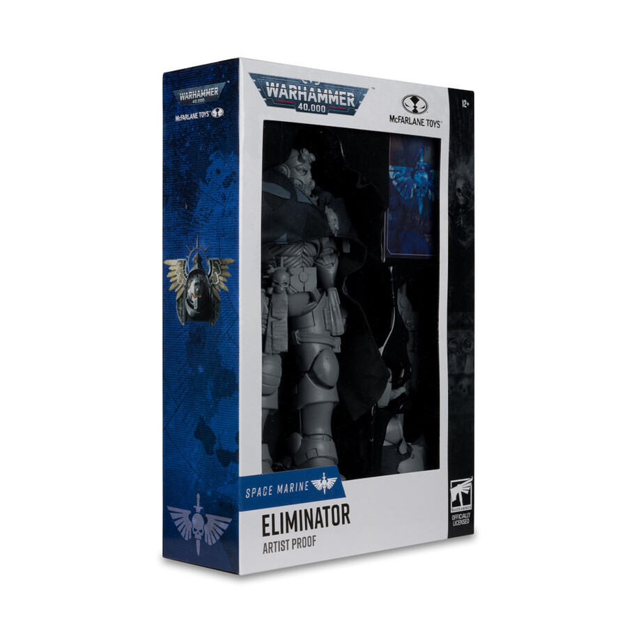 figura de 7 de eliminator marine espacial a prueba de artista warhammer 40000