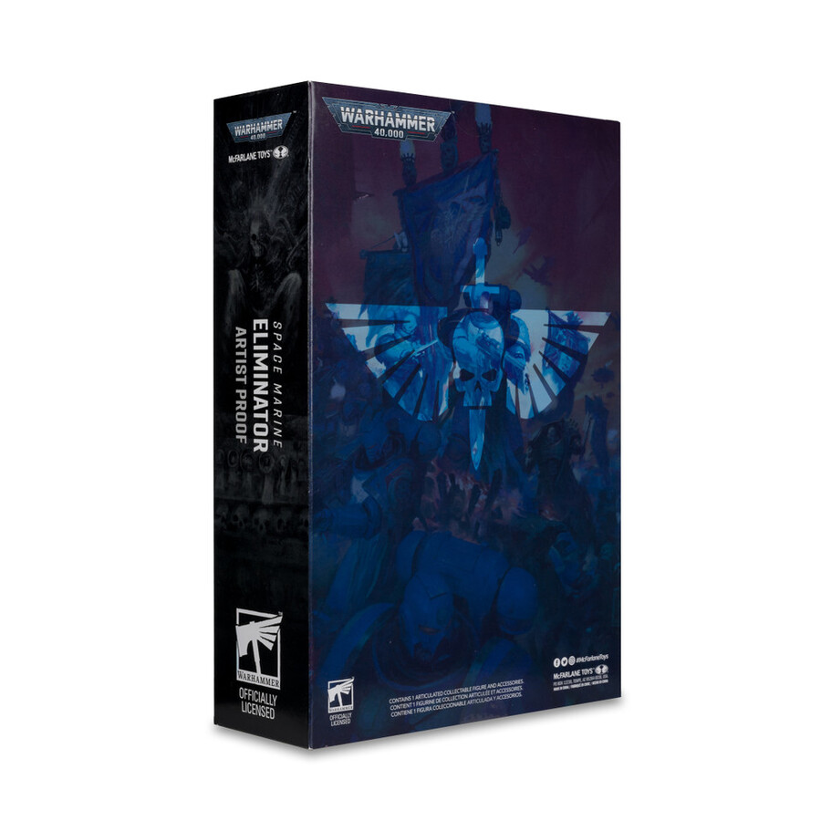 figura de 7 de eliminator marine espacial a prueba de artista warhammer 40000