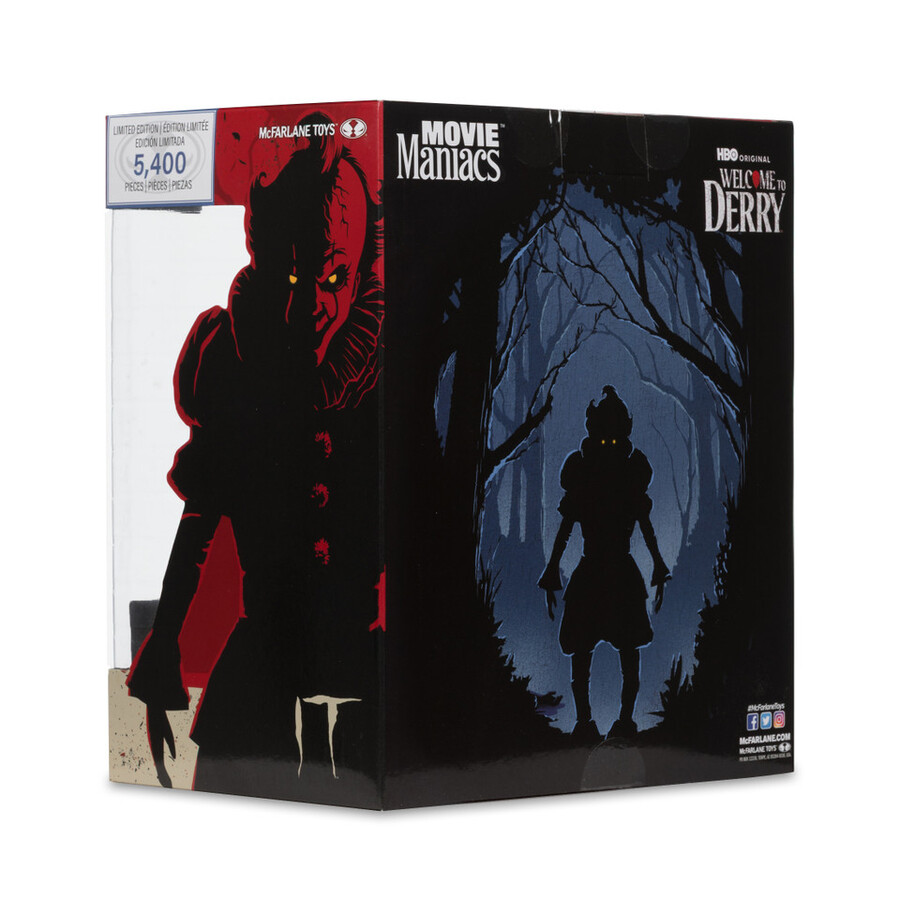pennywise flashback bienvenido a derry figura posada de 6 etiqueta dorada