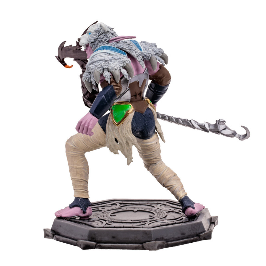 figura posada a escala 112 de elfo druidapícaro world of warcraft