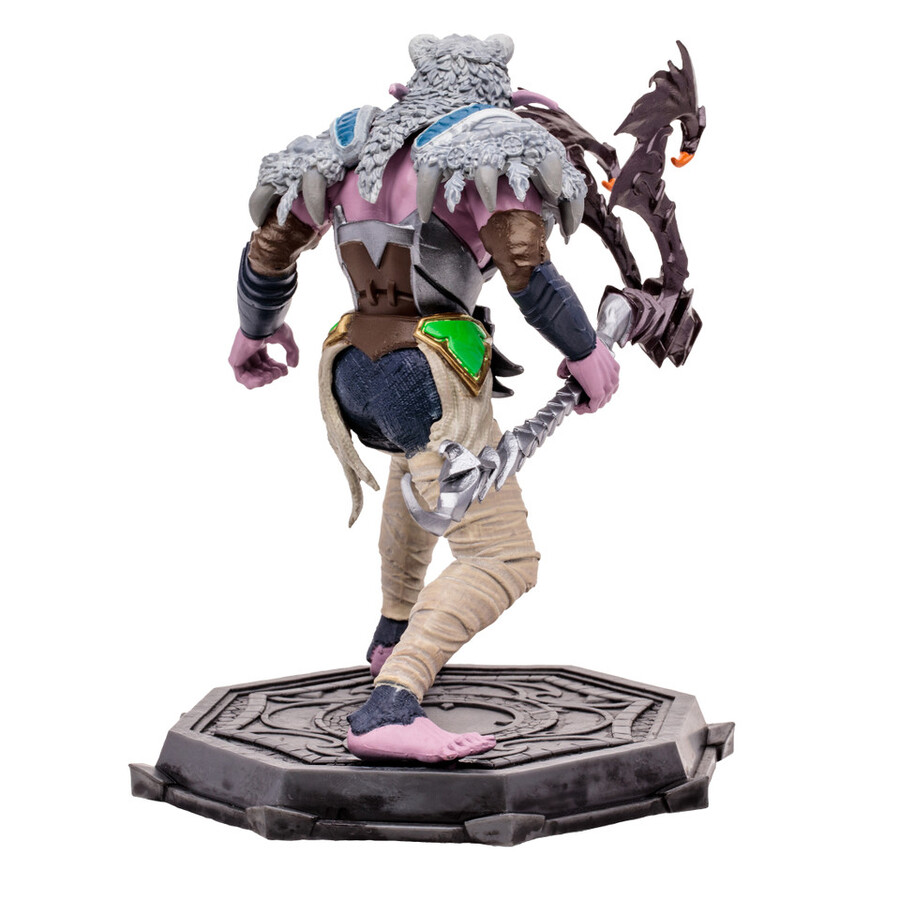 figura posada a escala 112 de elfo druidapícaro world of warcraft
