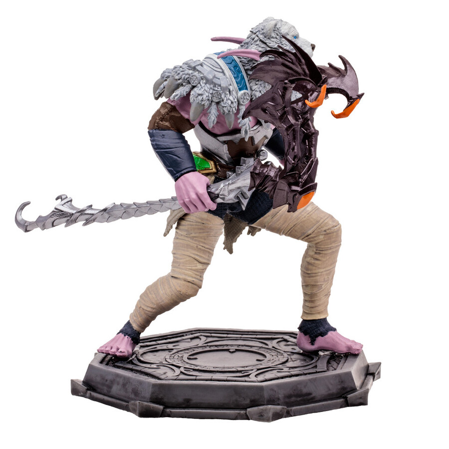 figura posada a escala 112 de elfo druidapícaro world of warcraft