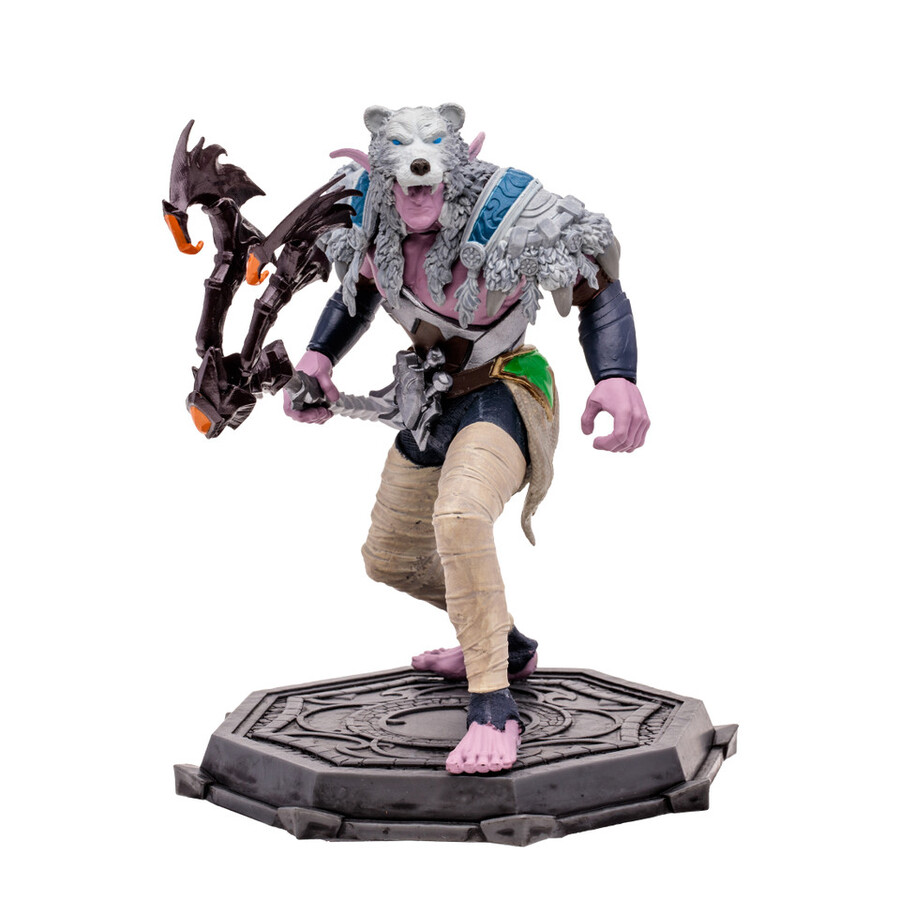 figura posada a escala 112 de elfo druidapícaro world of warcraft