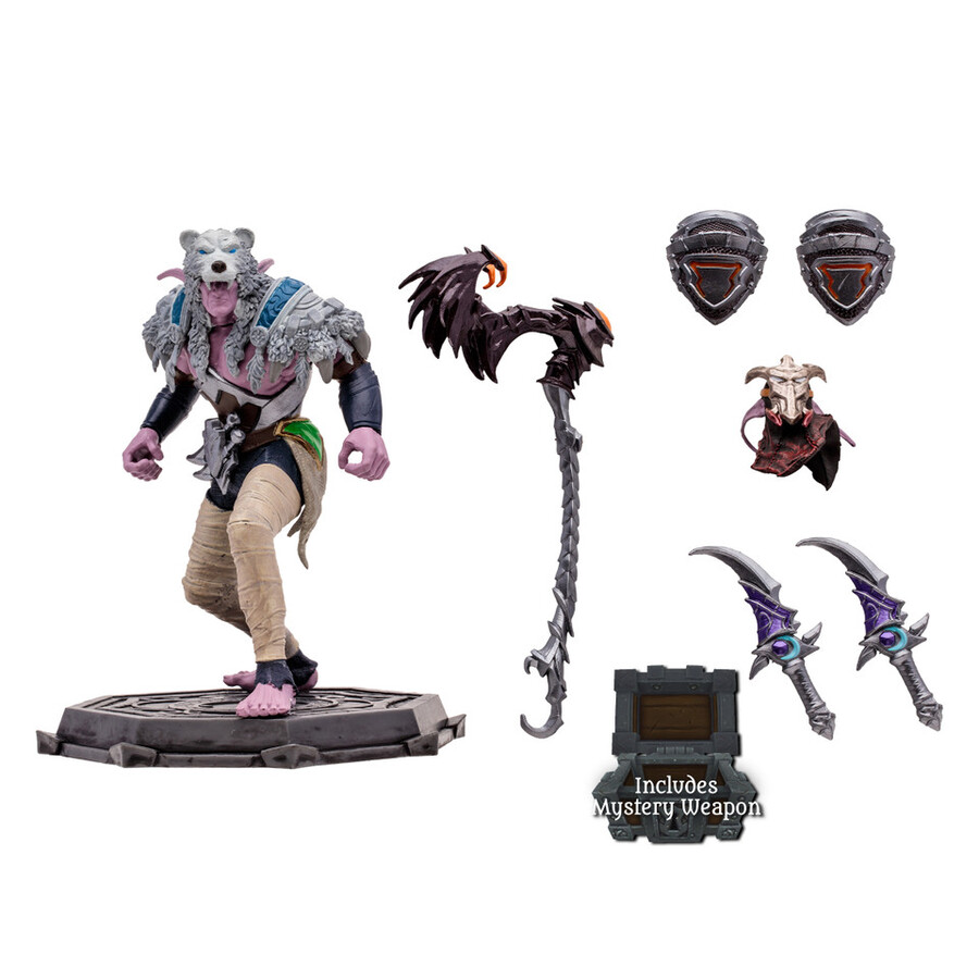 figura posada a escala 112 de elfo druidapícaro world of warcraft