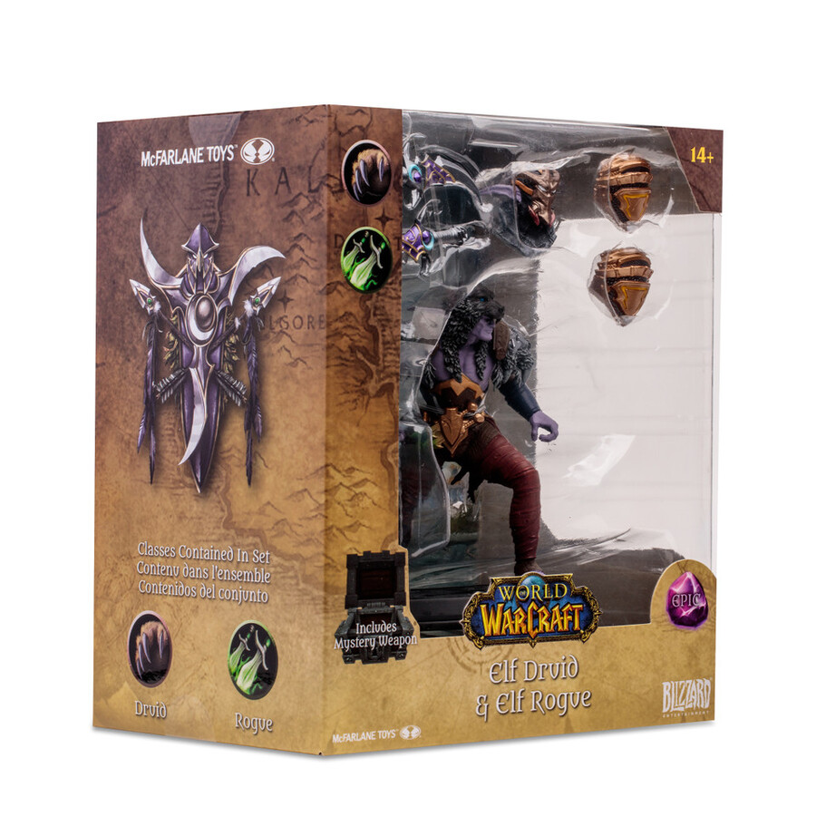 figura posada a escala 112 de elfo druidapícaro Épica world of warcraft