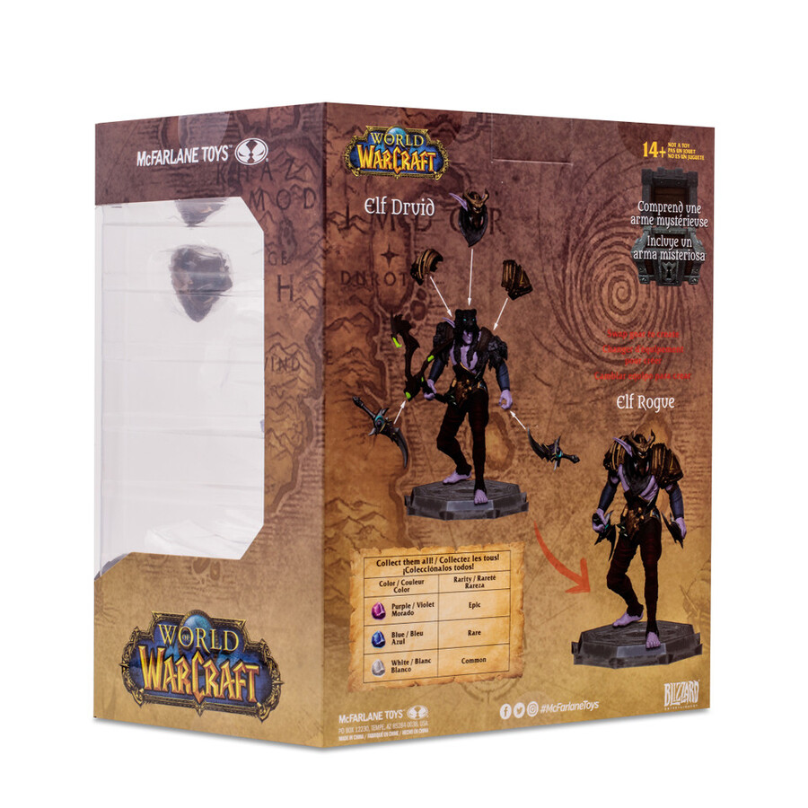 figura posada a escala 112 de elfo druidapícaro Épica world of warcraft