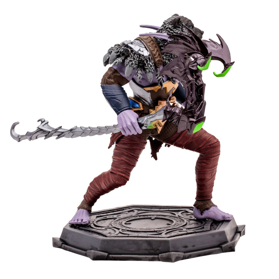 figura posada a escala 112 de elfo druidapícaro Épica world of warcraft