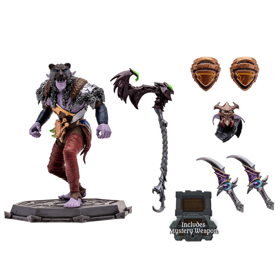 figura posada a escala 112 de elfo druidapícaro Épica world of warcraft
