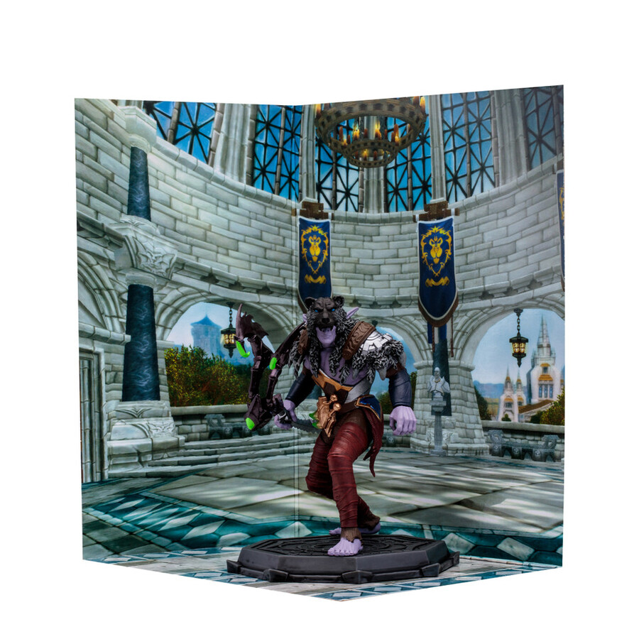 figura posada a escala 112 de elfo druidapícaro Épica world of warcraft