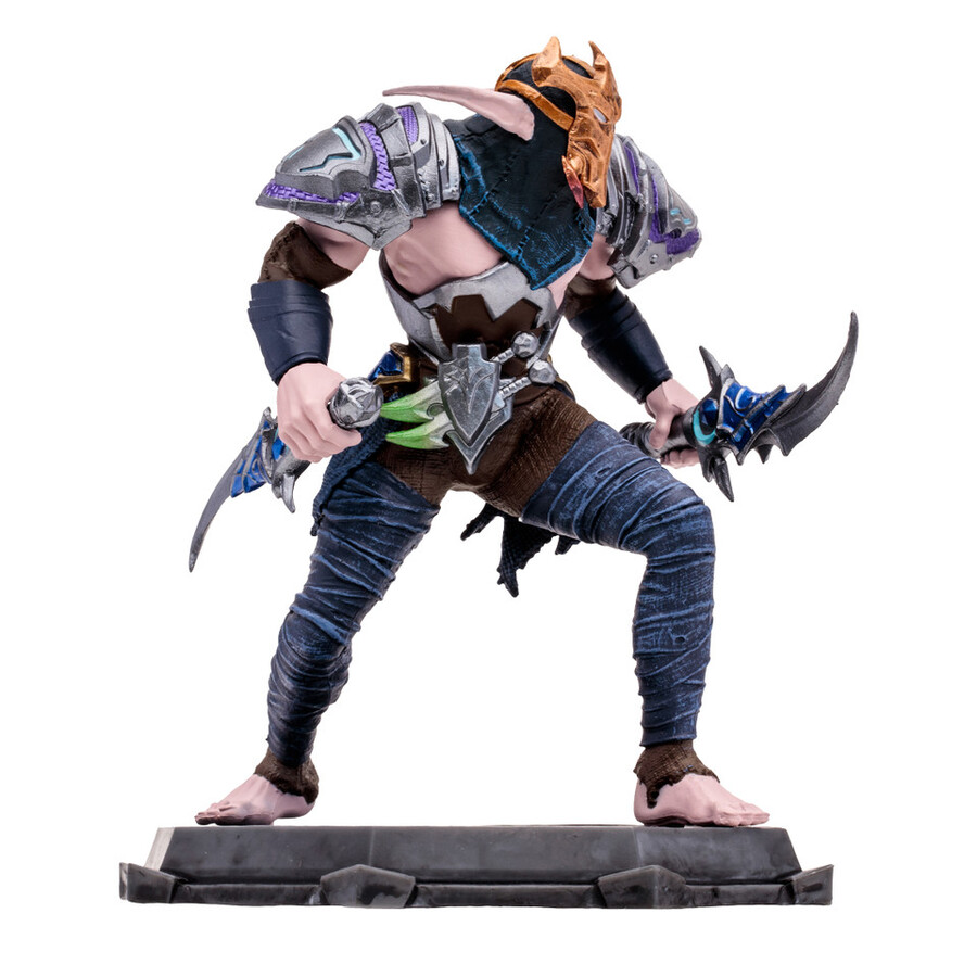 figura posada a escala 112 de elfo druidapícaro world of warcraft