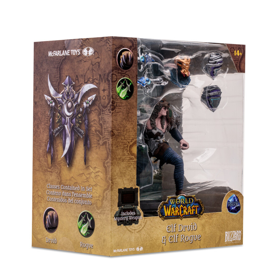 figura posada a escala 112 de elfo druidapícaro world of warcraft