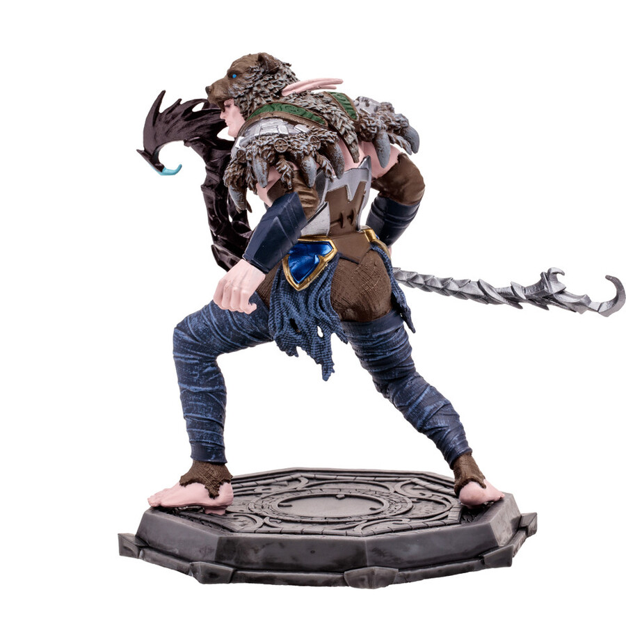 figura posada a escala 112 de elfo druidapícaro world of warcraft