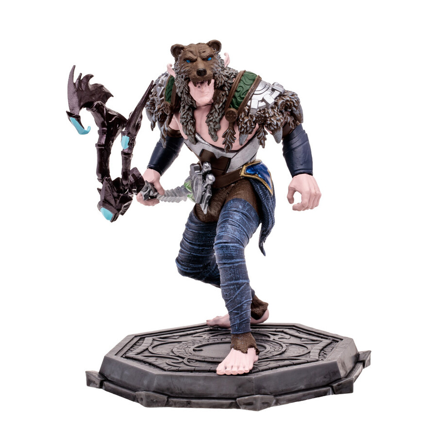 figura posada a escala 112 de elfo druidapícaro world of warcraft