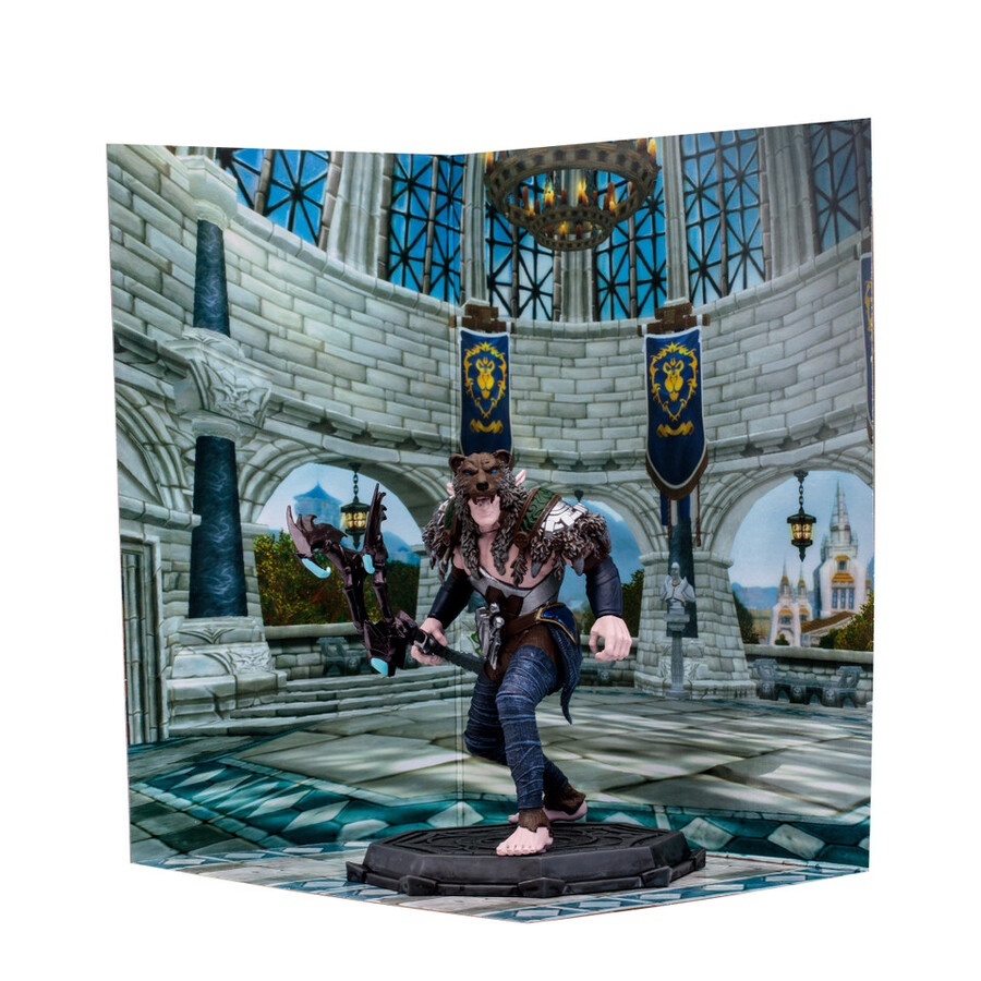 figura posada a escala 112 de elfo druidapícaro world of warcraft